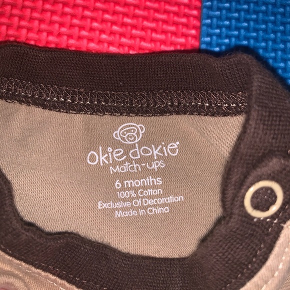 Okie Dokie Turkey Thanksgiving Long Sleeve Onesie - Picture 3 of 4